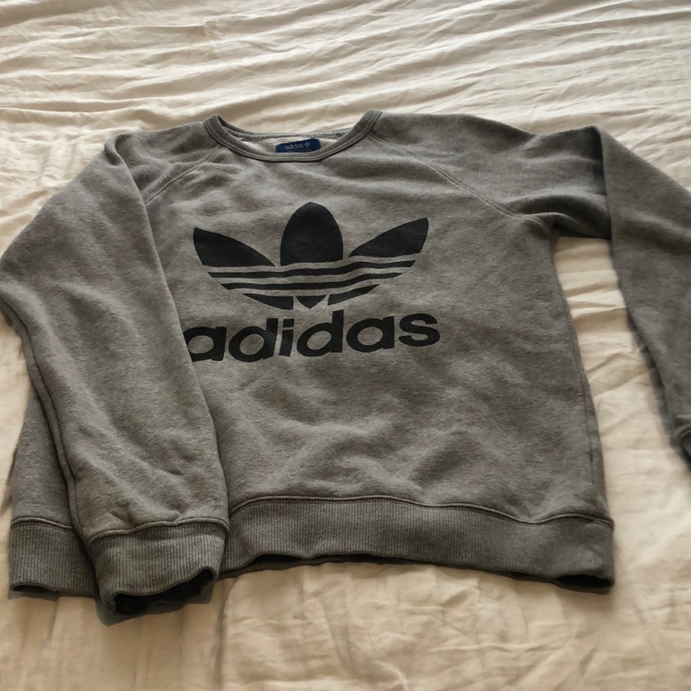 Adidas Trefoil grey crewneck sweatshirt
